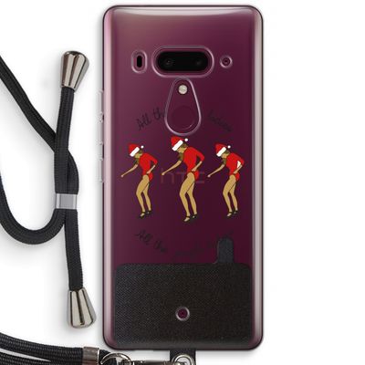 Jingle Ladies: HTC U12+ Transparant Hoesje met koord