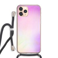 Flow mist pastel: iPhone 11 Pro Max Transparant Hoesje met koord
