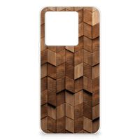 Bumper Hoesje voor Xiaomi 13T Wooden Cubes