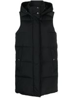 Woolrich gilet matelassé à capuche - Noir