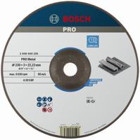 Bosch Accessoires Doorslijpschijf gebogen Expert for Metal A 30 S BF, 230 mm, 22,23 mm, 3,0 mm - 1 stuks - 2608600226