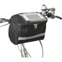 Fiets koeltas/stuurtas fietskoeltas zwart/grijs 4 liter   -