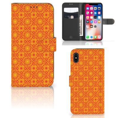 Apple iPhone Xs Max | Telefoon Hoesje | Batik Oranje