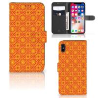 Apple iPhone Xs Max | Telefoon Hoesje | Batik Oranje