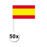 50 Spaanse zwaaivlaggetjes 12 x 24 cm - thumbnail