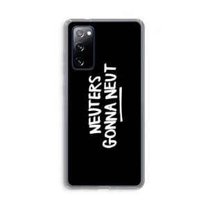 Neuters (zwart): Samsung Galaxy S20 FE / S20 FE 5G Transparant Hoesje
