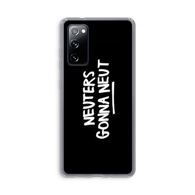 Neuters (zwart): Samsung Galaxy S20 FE / S20 FE 5G Transparant Hoesje