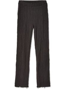 Eckhaus Latta pantalon nervuré à coupe droite - Noir