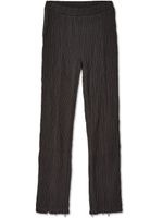 Eckhaus Latta pantalon nervuré à coupe droite - Noir - thumbnail