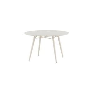 Fjôrd - Eettafel Beige Ø120cm - Aluminium- Lina