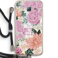 Kindness matters: Samsung Galaxy J3 (2016) Transparant Hoesje met koord