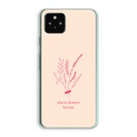 Where flowers bloom: Google Pixel 5a 5G Transparant Hoesje