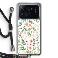 Botanical sweet flower heaven: Xiaomi Mi 11 Ultra Transparant Hoesje met koord