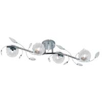 Glanzende Chromen LED Plafondlamp - 4-lichts met G9 Fitting