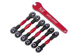 Traxxas - Turnbuckles, aluminum (red-anodized) (TRX-8341R)