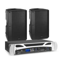Vonyx set met 2x passieve speakers en versterker - 800W - 12 Inch - - thumbnail