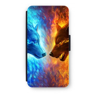 Fire & Ice: iPhone 8 Plus Flip Hoesje