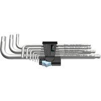 Wera 3950 PKL/9 Inbus Haakse schroevendraaierset 1.5 mm, 2 mm, 2.5 mm, 3 mm, 4 mm, 5 mm, 6 mm, 8 mm, 10 mm 9-delig