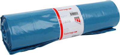 Extra stevige blauwe afvalzak LDPE T50 240L 10 stuks Quantore