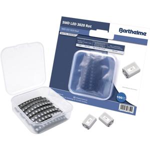 Barthelme SMD-LED-set 3020 Rood 300 mcd 120 ° 20 mA 3 V 100 stuk(s) Bulk