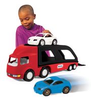 Little Tikes Grote Autotransporter Zwart/Rood - thumbnail