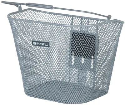 Fietsmand Basil Bremen KF - zilver (zonder houder)