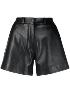 Claudie Pierlot short en cuir à taille mi-haute - Noir