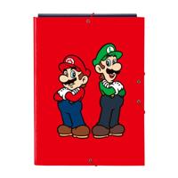 Ringmap Super Mario Mamma mia Rood Marineblauw A4 26 x 33.5 x 2.5 cm