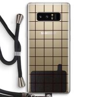 Rooster: Samsung Galaxy Note 8 Transparant Hoesje met koord