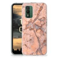 Nokia XR21 | TPU | Siliconen hoesje | Marmer Oranje
