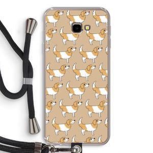 Doggy: Samsung Galaxy J4 Plus Transparant Hoesje met koord