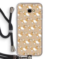 Doggy: Samsung Galaxy J4 Plus Transparant Hoesje met koord