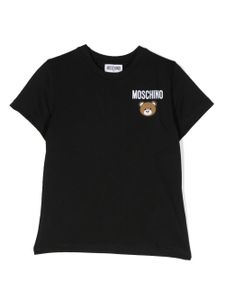 Moschino Kids t-shirt Leo en coton à imprimé graphique - Noir