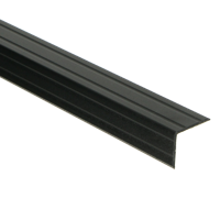 Duo-hoeklijn zelfklevend 24,5x30mm Matzwart - 300 cm