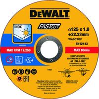 DeWalt Accessoires Doorslijpschijf Metaal 125x1x22,2mm 100 stuks - DT20540-QZ