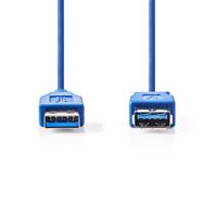 Nedis CCGP61010BU30 USB-kabel 3.2 Gen 1 USB-A male-USB-A female 3m blauw