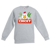 Sweater grijs voor kinderen met Chicky de kip