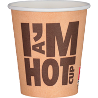 Depa | Koffiebeker | I´M a HOT cup | Karton + PE | 180ml | 79mm | 1000 stuks