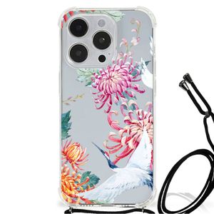 iPhone 14 Pro Max Case Anti-shock Bird Flowers