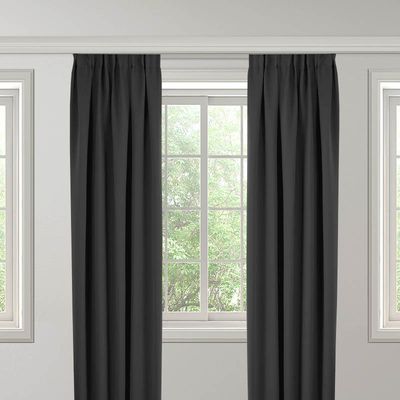 Gordijnen Verduisterend & Isolerend - Haken of Ringen maat: 250 x 300 cm - materiaal: Polyether - Dekbed-Discounter.nl