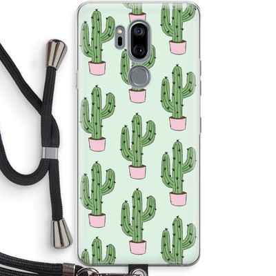Cactus Lover: LG G7 Thinq Transparant Hoesje met koord