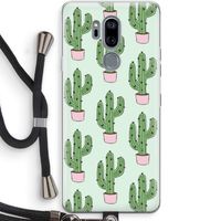 Cactus Lover: LG G7 Thinq Transparant Hoesje met koord