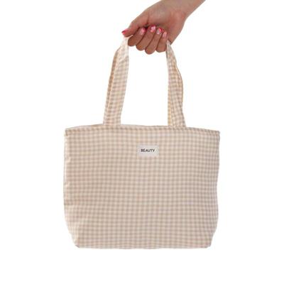 Handtas Dames Versa Vichy Beige 9 x 22 x 23 cm