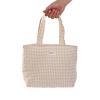 Handtas Dames Versa Vichy Beige 9 x 22 x 23 cm