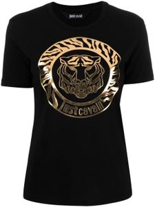 Just Cavalli t-shirt à imprimé Tiger Head - Noir