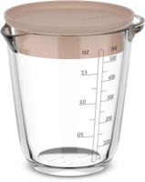 Glas maatbeker chef it 500 ml met deksel chalk Mepal - Mepal
