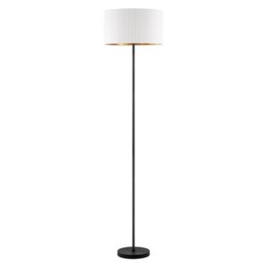 Scandinavische stijl Vloerlamp - Corduroy Lampenkap - Cilinder - Wit - ø40 x 165 cm - E27 Fitting - Geschikt voor Woonkamers en slaapkamers - met Voetschakelaar