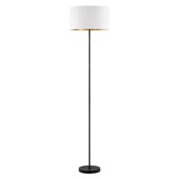 Scandinavische stijl Vloerlamp - Corduroy Lampenkap - Cilinder - Wit - ø40 x 165 cm - E27 Fitting - Geschikt voor Woonkamers en slaapkamers - met Voetschakelaar