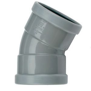 PVC Bocht 30° manchet - 2 x mof 110 mm