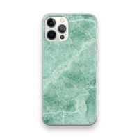 Groen marmer: iPhone 12 Pro Transparant Hoesje Groen marmer: iPhone 12 Pro Transparant Hoesje